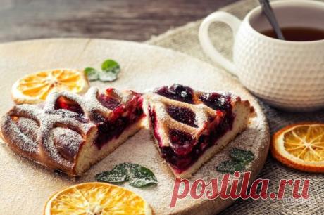 Пирог с повидлом из дрожжевого теста