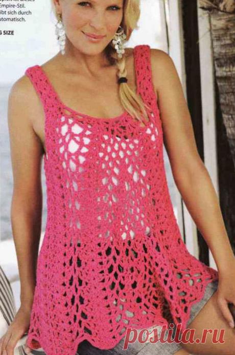 туника крючком