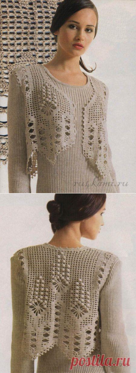 Жилет крючком ''Славянка" »  "Ручками" - делаем вещи своими руками