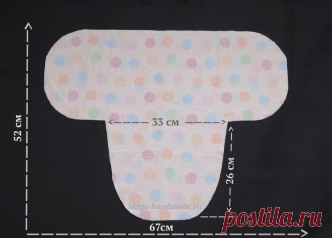 Пеленка-кокон для пеленания новорожденных своими руками
