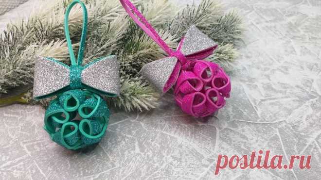 christmas tree toys, fomiran ornaments, new year decoration,