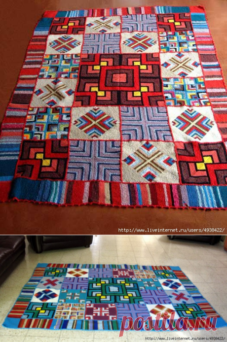 Пледы - вязаный пэчворк. Яркая индивидуальность, уникальность изделия и абсолютная свобода для самовыражения! Мастер-класс.