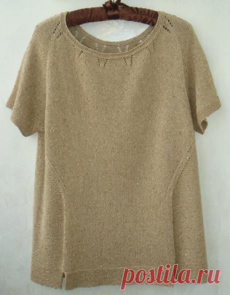 Летняя кофточка спицами Annchen.