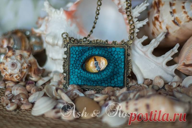 "Глаз дракона". Авторские украшения ручной работы.