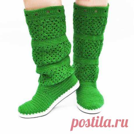 CROCHÊ ...Arte com fios: PANTUFAS, MEIAS E SAPATOS DE CROCHE