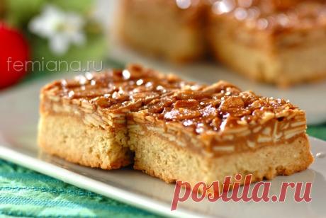 Флорентийское миндальное пирожное с медовой карамелью | FEMIANA