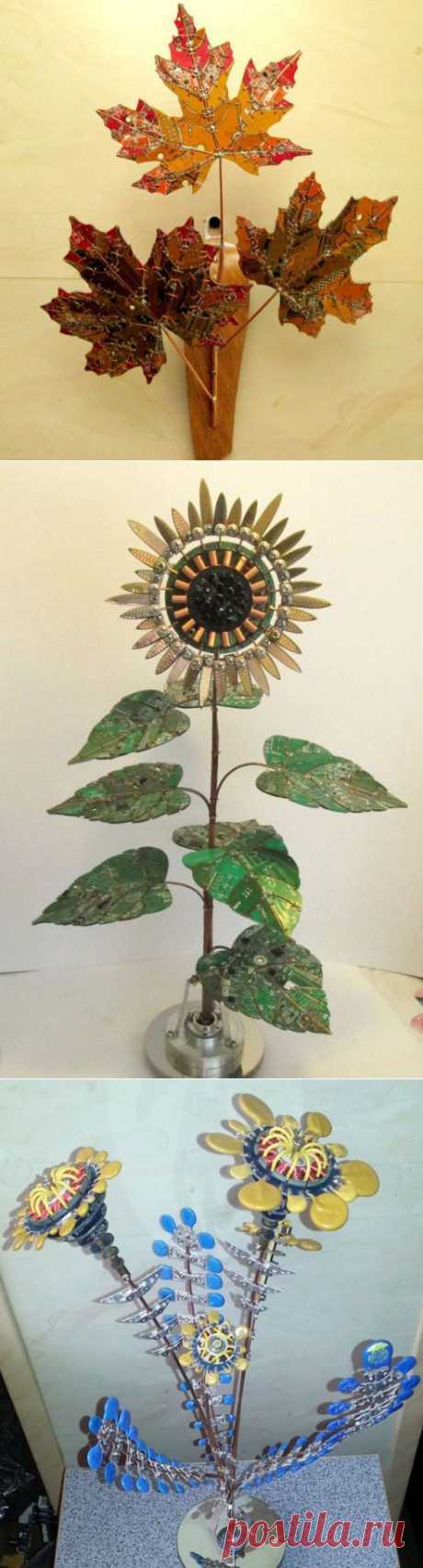 Киберботаника - Куда девать старое железо? Каждый из нас хоть раз, но задается этим вопросом. Многие считают правильным его просто выкинуть, другие складируют его на балконах и в гаражах, а некоторые превращают этот старый хлам в настоящее произведение искусства.