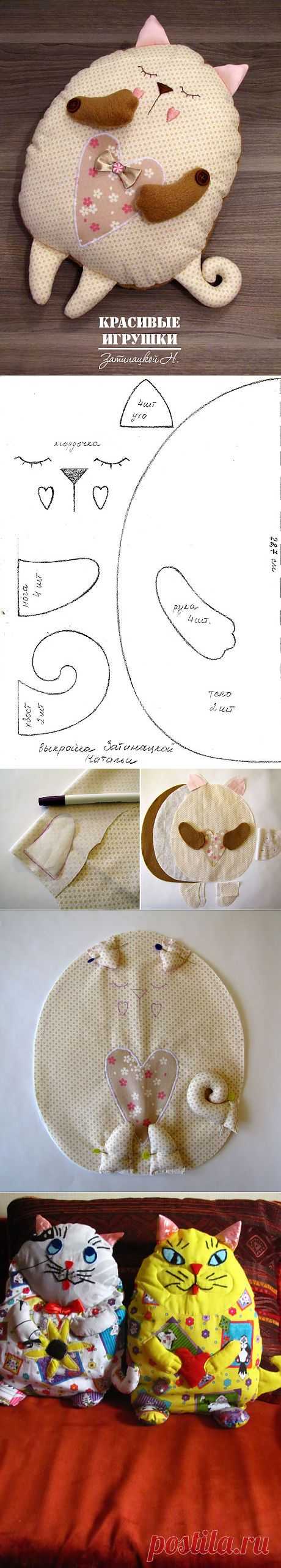 ПОДУШКА &quot;КОТ&quot; / Шитье / PassionForum - мастер-классы по рукоделию