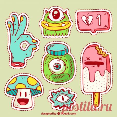 Красочная упаковка ручных наклеек Более миллиона свободных векторов, PSD, фотографии и бесплатные иконки. Эксклюзивные халявы и все графические ресурсы, которые необходимые для ваших проектов