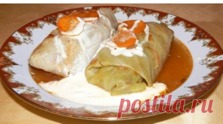 Голубцы с картофелем и грибами | Русская кухня