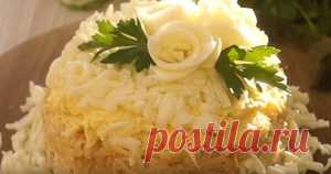 Салат Неженка. Вкусный салат к праздничному столу рецепт с фотографиями