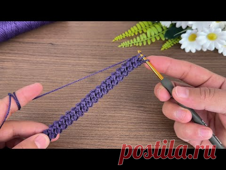 Incredible 💥👌🏻Very easy crochet cord making #crochet #knitting