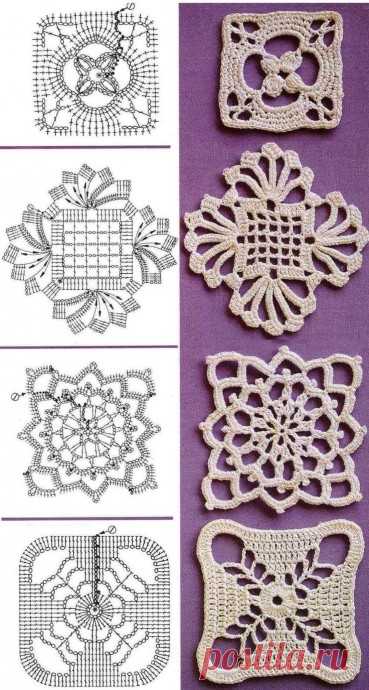 Красивые мотивы крючком