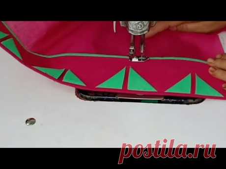 सलवार की मोहरी डिजाइन बनाना/Latest salwar ki mohri(poncha)design