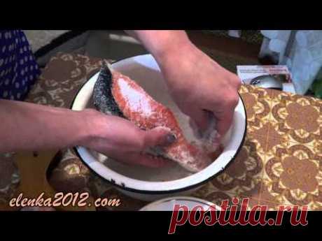 Засолка красной рыбы сухим способом
