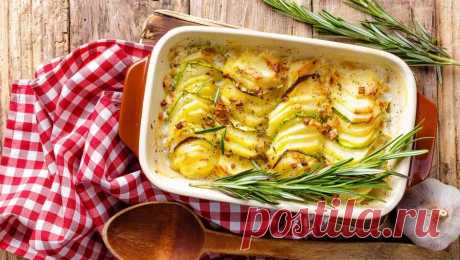 Французская картофельная запеканка с кабачками рецепт с фото пошагово