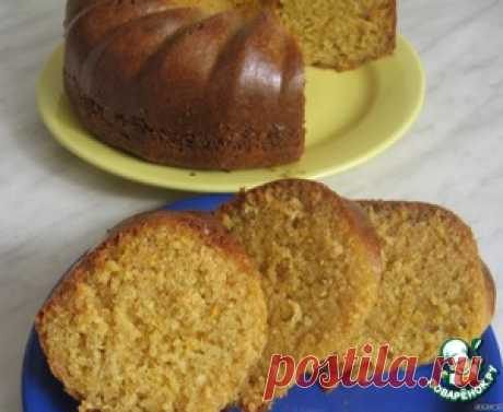 Блестящий лимонно-творожный кекс - кулинарный рецепт