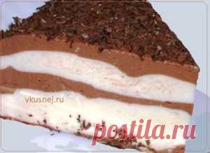 Шоколадно-творожный десерт с медом |