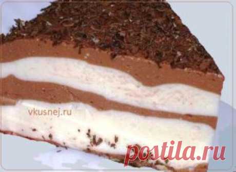 Шоколадно-творожный десерт с медом |