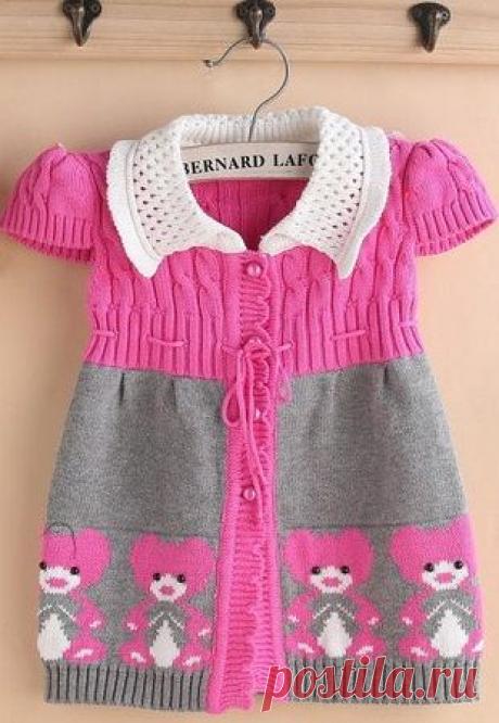 сообщение Вяжем_спицами_и_крючком : Схема для детского платья-сарафана (09:44 18-09-2015) [4900137/372094681] - kushik62@mail.ru - Почта Mail.Ru