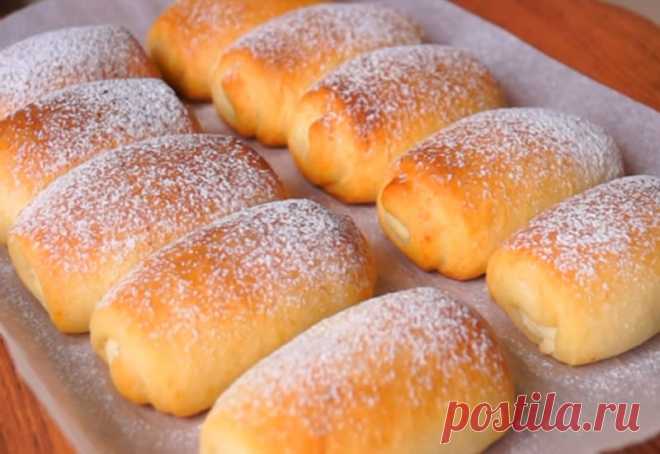 Вкусные и мягкие булочки с творожной начинкой Выпечка невероятно вкусная и мягкая. Рекомендую, приготовьте для своих любимых.