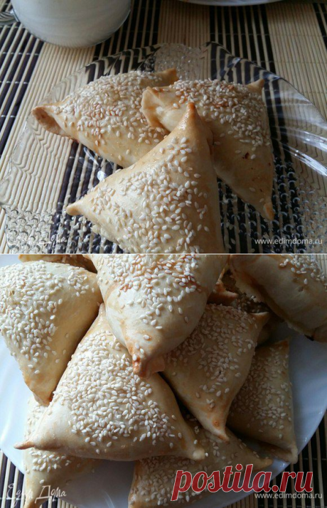 Самбуса с мясом. Ингредиенты: мука, сливочное масло, соль | Официальный сайт кулинарных рецептов Юлии Высоцкой