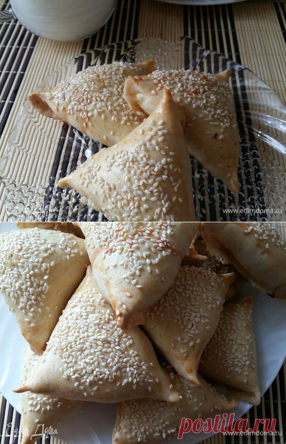 Самбуса с мясом. Ингредиенты: мука, сливочное масло, соль | Официальный сайт кулинарных рецептов Юлии Высоцкой