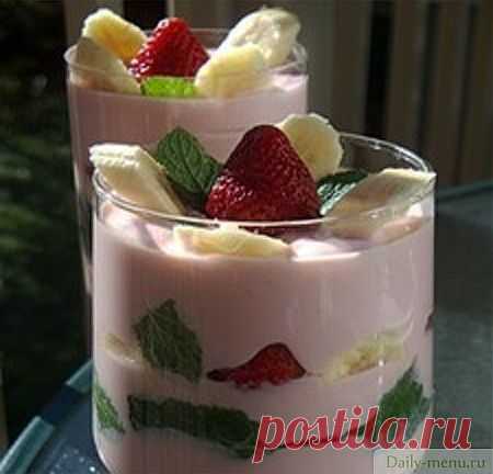 ФРУКТОВО ТВОРОЖНЫЙ ДЕСЕРТ ЗА 10 МИНУТ. ХУДЕЕМ ВКУСНО - Рецепты пользователя Елена Кочубей - Daily-menu.ru