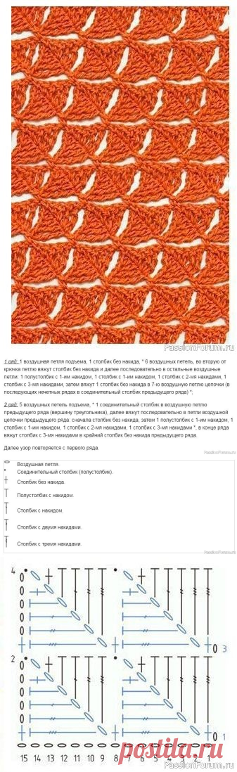 Красивый узор для вязания | Вязание крючком для начинающих