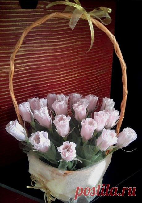 Конфетный букет из роз мастер-класс | Мир рукоделия