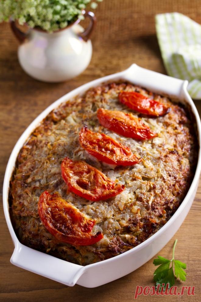 Запеканка из говядины с рисом и капустой рецепт с фото пошагово