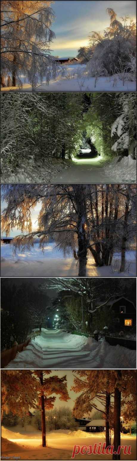 ЗИМНИЕ ПЕЙЗАЖИ. ШВЕЦИЯ.
