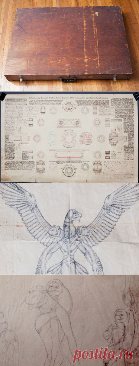 Загадочный чемодан с изображениями пришельцев нашли среди мусора / Моя Планета