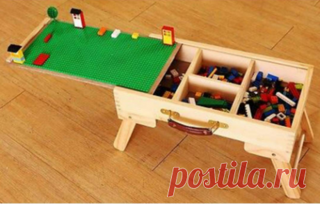 LEGO чемодан + складные ножки+ полотно

Мобильное и компактное решение для конструктора LEGO – деревянный чемодан с отсеками для деталей разных размеров и цветов. Сдвигающаяся крышка может служить игровой зоной, которую покрывают специальным полотном