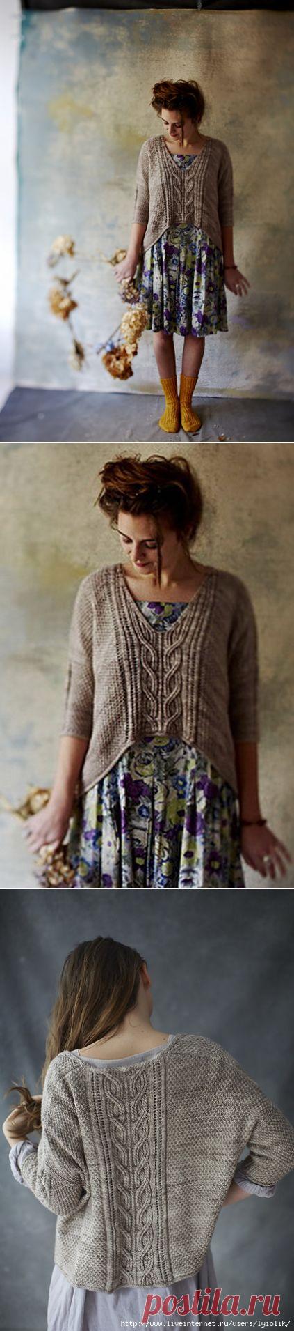 джемпер спицами