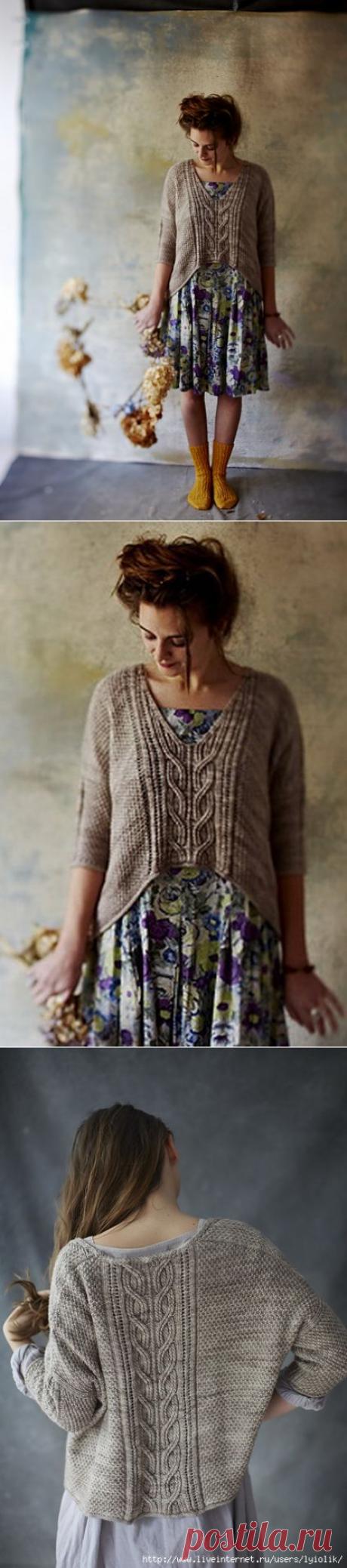 джемпер спицами