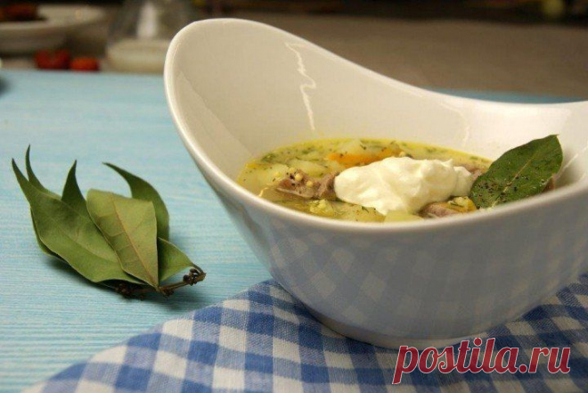 Рассольник с пшеном
