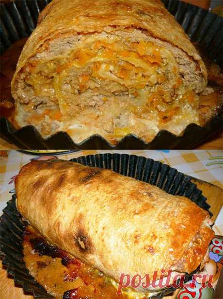 Мясной рулет на лаваше | Zapekan-ka.ru