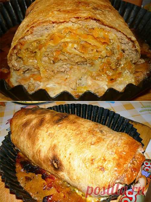 Мясной рулет на лаваше | Zapekan-ka.ru