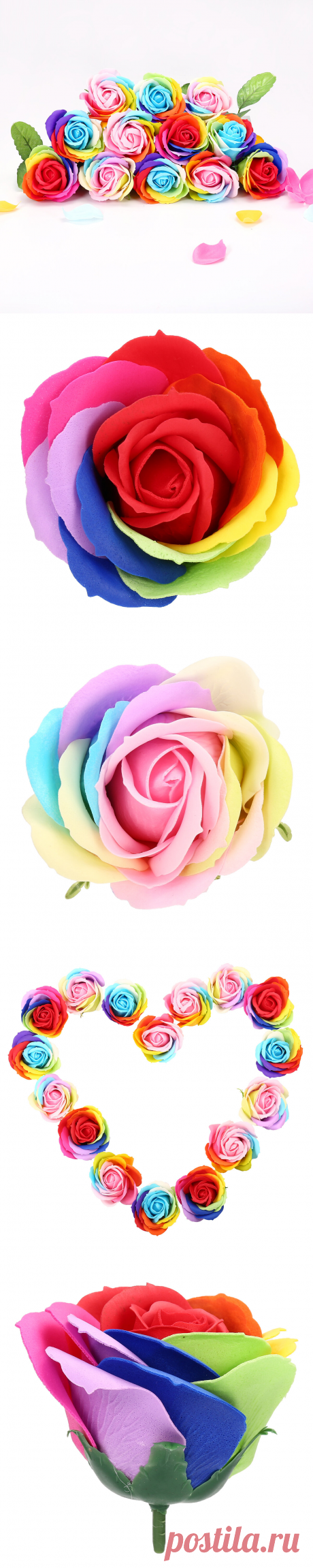 skymore 16 piece scented soap flower set, artificial body petal rose flower soap for hand wash or bath, perfect gift set for valentine's day birthday wedding decoration at Banggood
