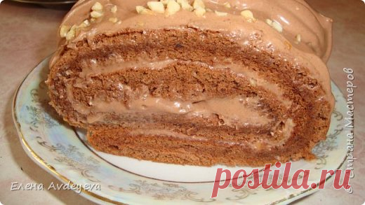 Вкуснейший Шоколадный Рулет с Орехами | Страна Мастеров