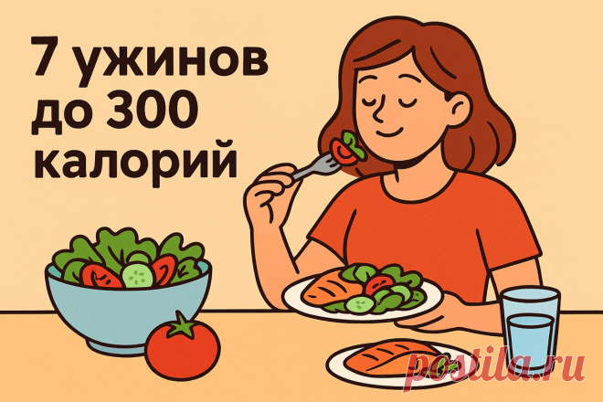 7 ужинов до 300 калорий: быстро, вкусно и без чувства голода | ЗОЖ с Finpole | Дзен