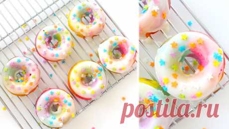 Rainbow Doughnuts ~ Recipe | Tastemade
