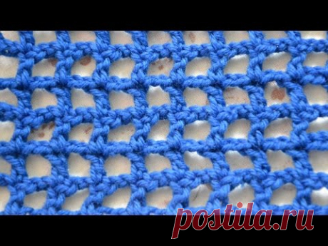 Вязание для начинающих - Как вязать филейную сетку