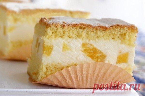 Торт с нежнейшим творожным кремом