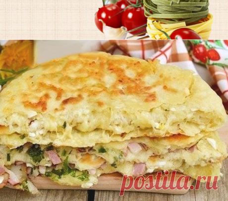 Сырные лепешки с начинкой | Печем и варим