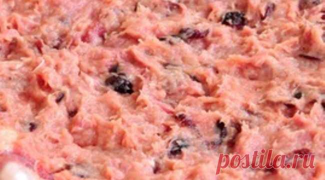 Фарш с клюквой