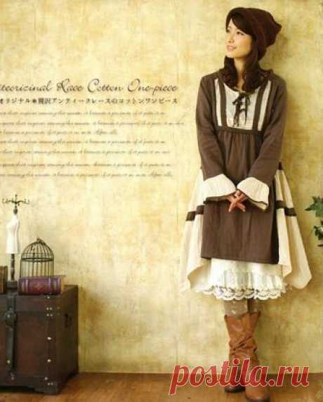 Spring Autumn Mori Girl Vintage Dress Kawaii Cotton Dresses Harajuku Dress Lolita Sweet Dress Oversized One size Dress, Back to School Dress Spring Autumn Mori Girl Vintage Dress, Kawaii Cotton Dresses, Harajuku Dress, Lolita Sweet Dress, Oversized One size Dress, Back to School Dress.   Brand Name: MoriAlice  Material: Cotton  Silhouette: A-Line  Pattern Type: Patchwork  Sleeve Length(cm): Full  Dresses Length: