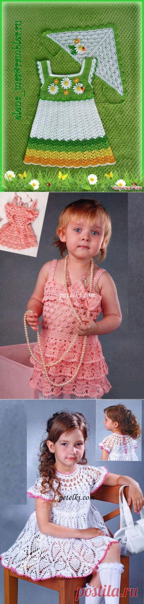 Вязание для девочек крючком, много моделек. - Вязание для детей - Страна Мам