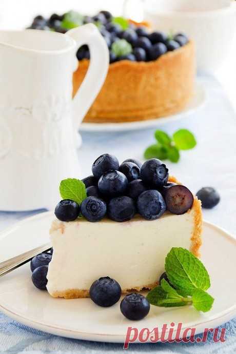 Чизкейк с голубикой